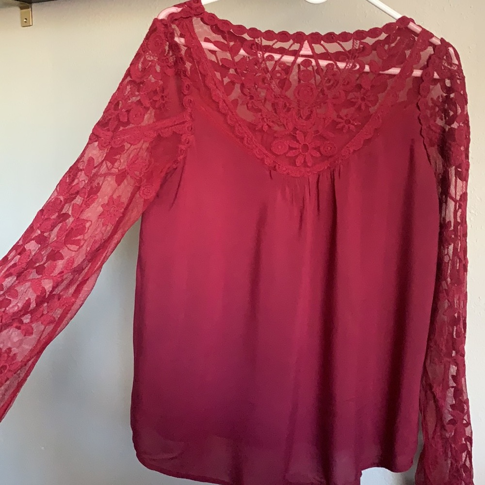 Maroon Blouse - Picture 2 of 4